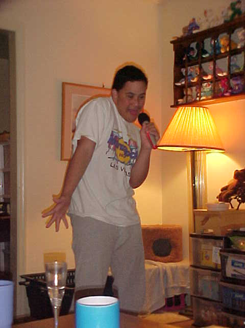 Josh enjoys singing on Walkersvillemom